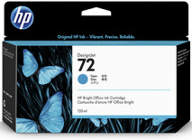 HP 72 130-ml Cyan DesignJet Ink Cartridge